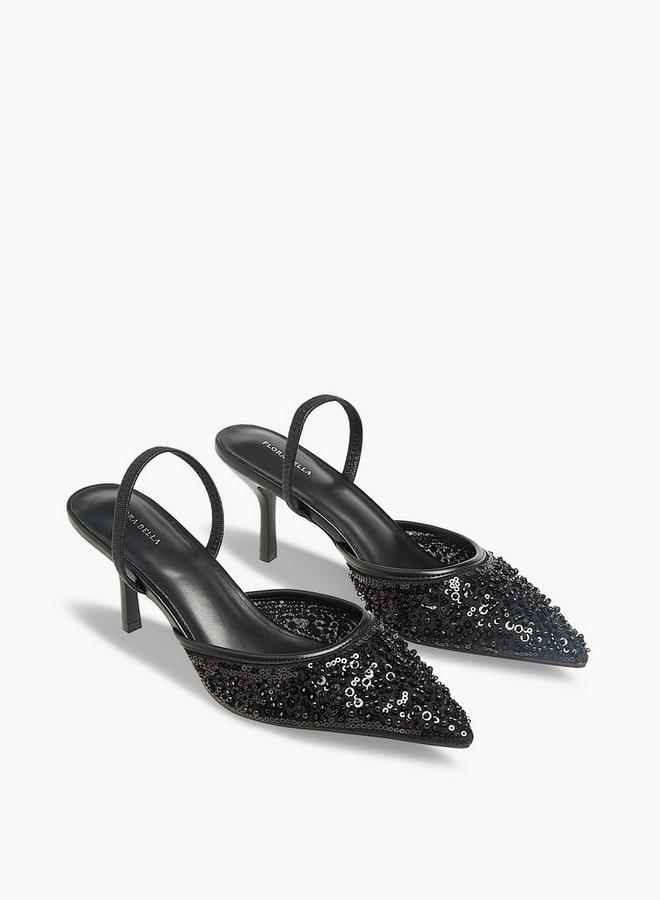Flora Bella By Shoexpress Flora Bella Women Embellished Slingback Shoes Ramadan Collection - Image 2